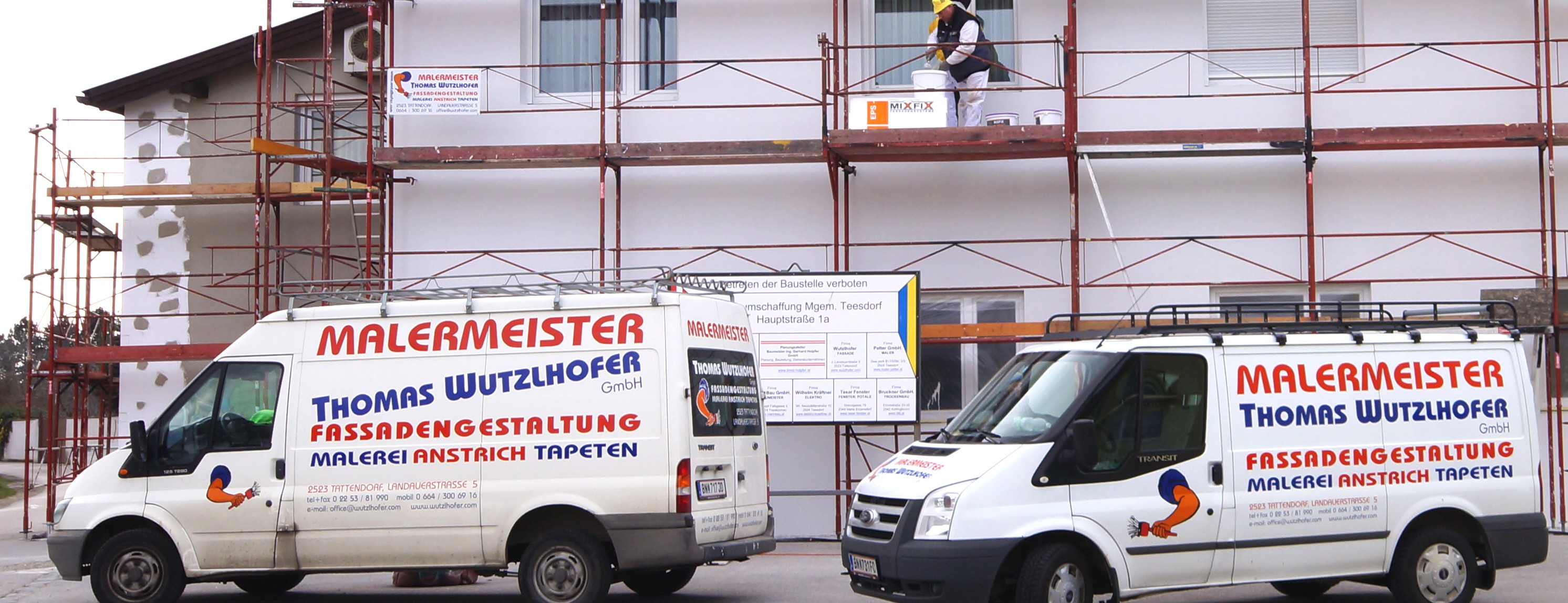 Malermeister Fassaden Anstrich Witterungsschutz Vollwärmeschutz Tattendorf